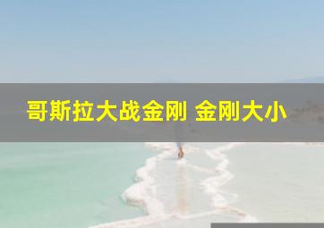 哥斯拉大战金刚 金刚大小